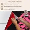 Leeuw - Zwart - Roze - Neon keuken achterwand spatscherm klein -spatscherm_NL
