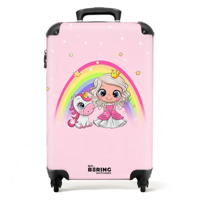 Eva eenhoornprinses NBS - Handbagage koffer - Unisex middel -productfoto_recht