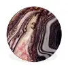Marmer - Roze - Goud - Glitter - Marmerlook Wandcirkel aluminium klein -3d