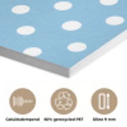 Polka - Dots - Blauw PET vilt klein 837 -closeup_NL