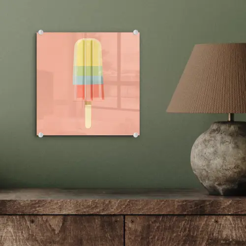Waterijsje - Pasteltinten - Minimalistisch plexiglas 5mm klein -sfeer3