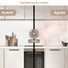 Roze - Marmer - Crème keuken achterwand 2 middel 871 -voor-na2_FR