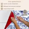 Bloemen - Blauw - Patroon - Wit keuken achterwand spatscherm klein 900 -spatscherm_NL