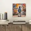 Graffiti - Jongen - Kleuren - Kunst - Street Art plexiglas 5mm klein -sfeer1
