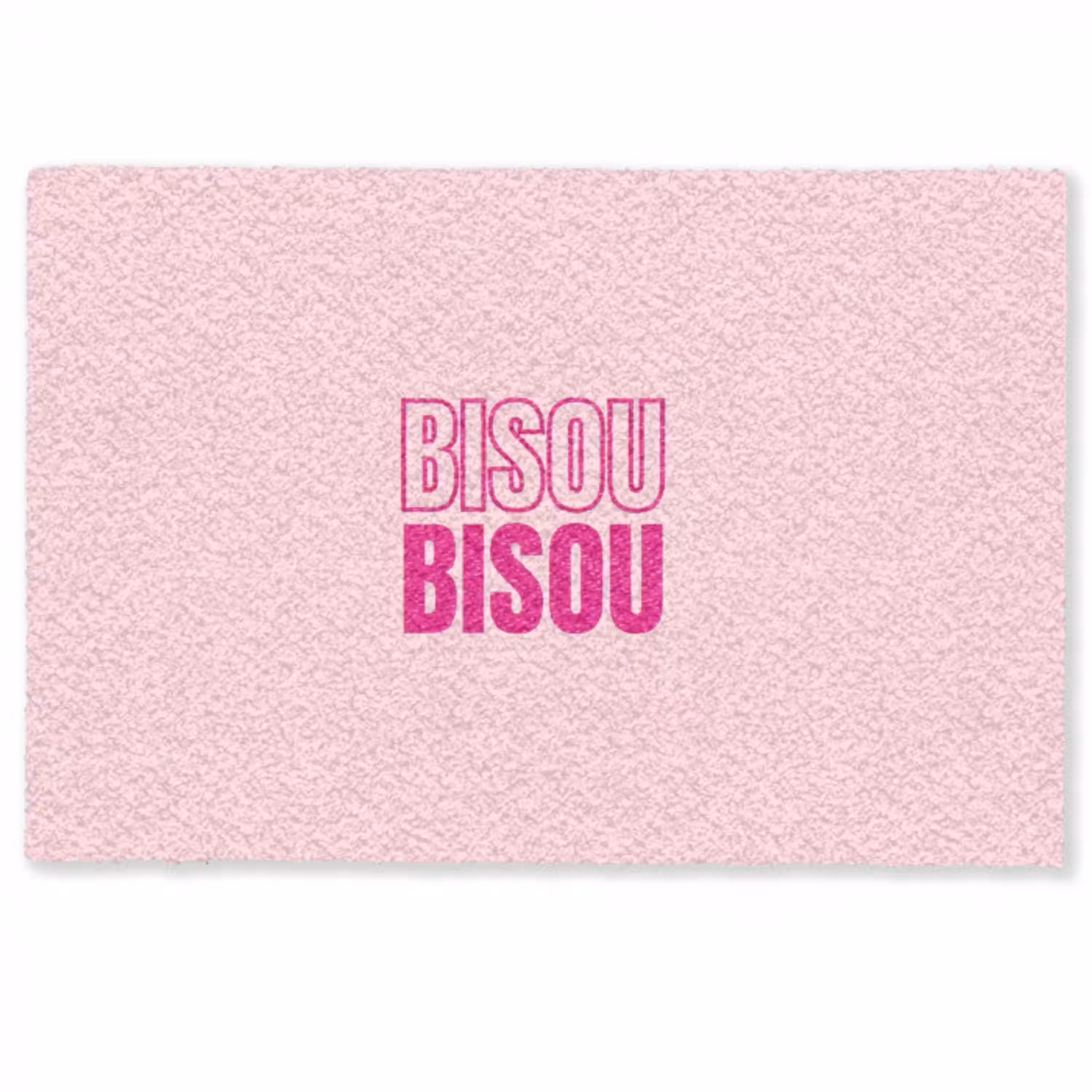 Bisou - Roze - Minimalistisch Deurmat klein -zkaufland3d