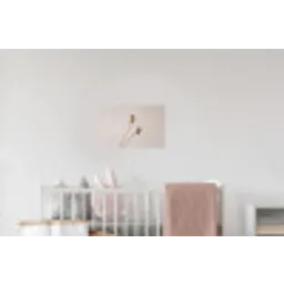 Papaverbollen - Droogbloemen - Minimalistisch - Beige - Rustig Muursticker klein -kinderkamer