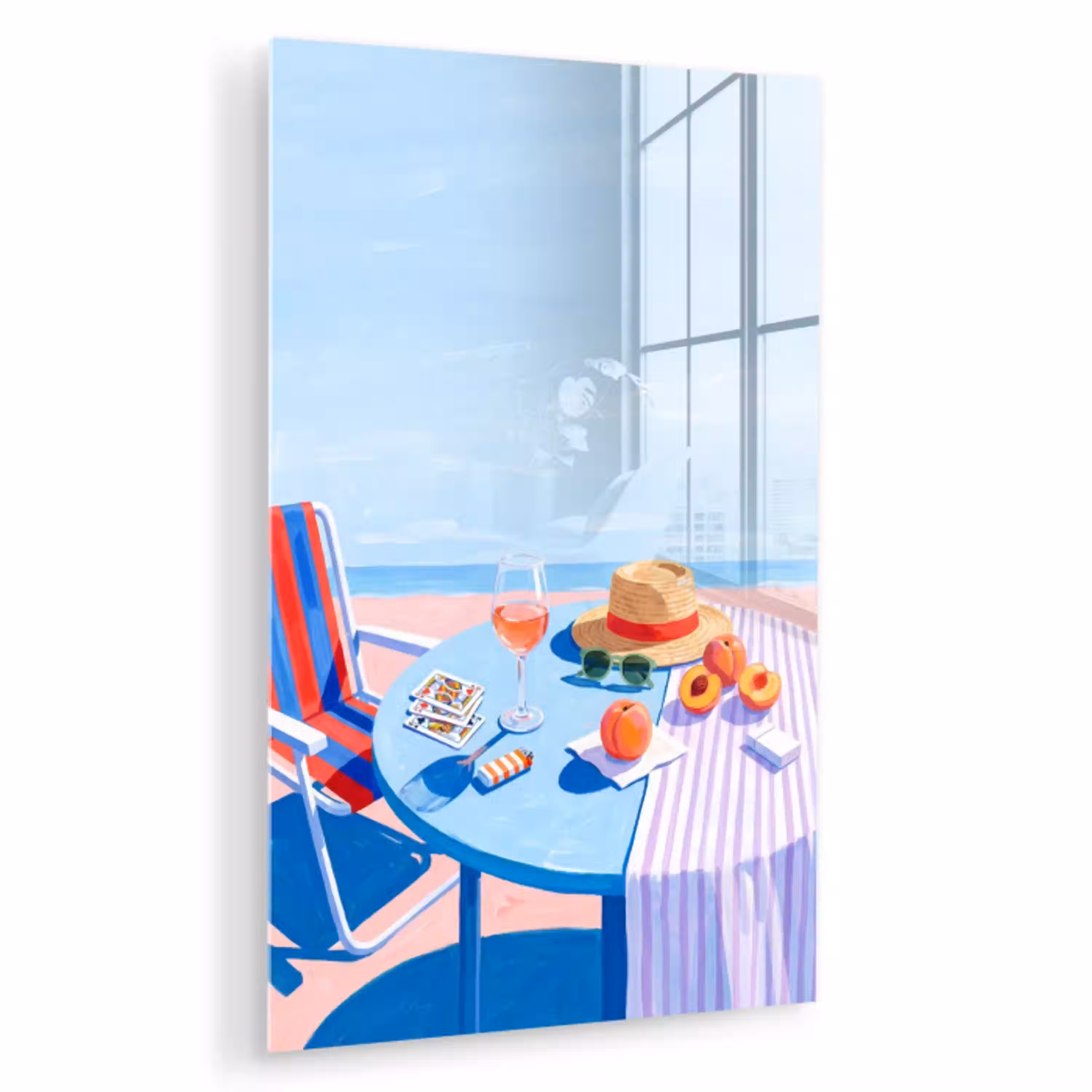 Strand - Picknick - Zomer plexiglas 5mm klein -zzzproduct_nieuw