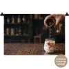 Espresso - Melk - Café Wandkleed katoen klein -t3d_DE