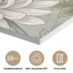 Illustratie - Bloemen - Groen PET vilt klein -closeup_DE