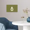 Avocado - Minimalistisch - Illustratie - Groen poster papier klein -sfeer3