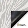 Zebra - Motief - Grijs Deurmat klein 898 -antislip_NL