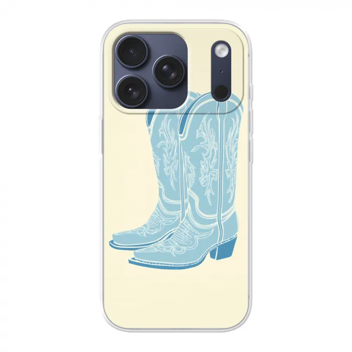 Illustratie - Cowboylaarzen - Patroon Telefoonhoesje iPhone 17 Pro klein -3d