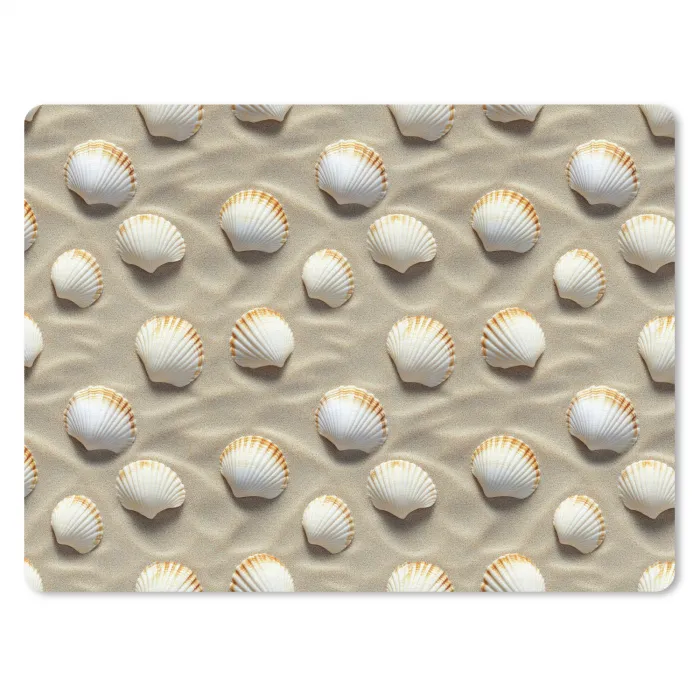 Schelpen - Zand - Maritiem muismat rubber klein 262 -3d