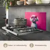Pink - Hond - Bubbel keuken achterwand spatscherm klein -usp_NL