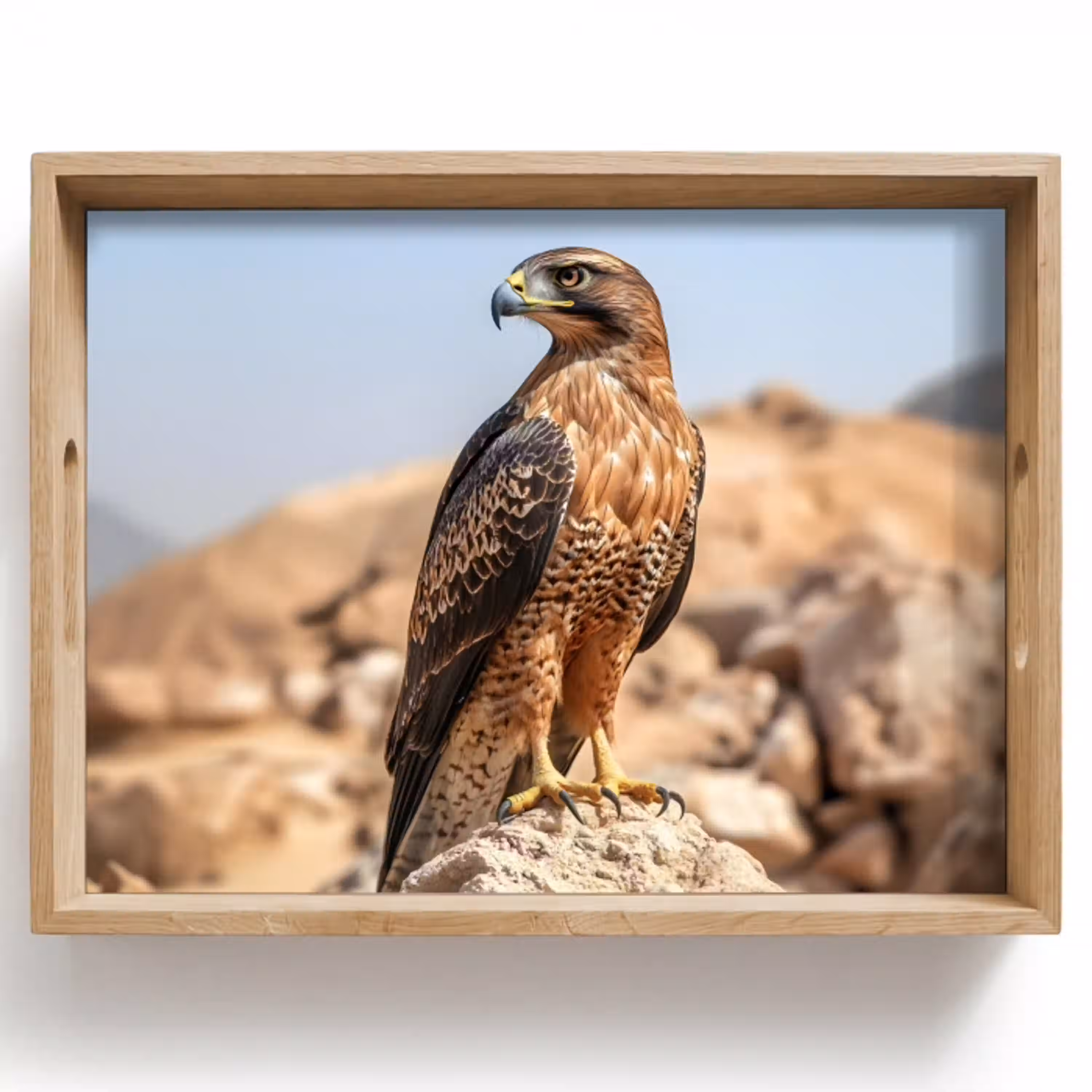 Valk - Vogel - Rots - Macht Dienblad Rechthoek middel -z3d_shopping