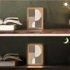 Raster - Halve cirkels - Contrast Light Box met kabel (Tafellamp) klein -sfeer3