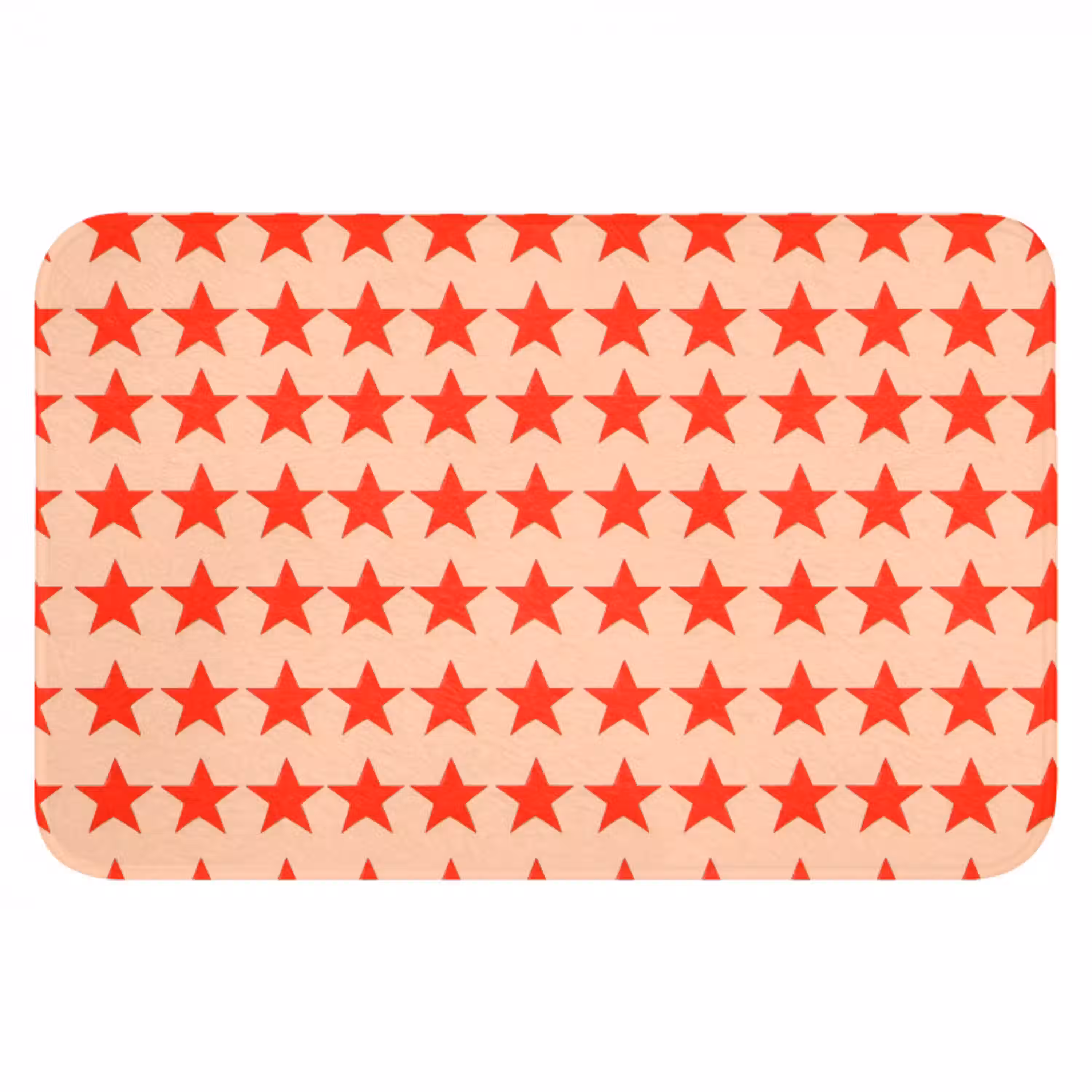 Patroon - Sterren - Rood Badmat klein 997 -3d