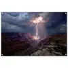 Bliksem - Wolken - Canyon tuinposter los doek groot -3d