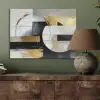 Abstract - Goud - Zilver - Vormen - Aesthetic PET vilt klein -sfeer2