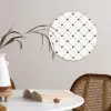 Patroon - Hartjes - Strepen - Ruiten Wandcirkel plexiglas klein 852 -sfeer4