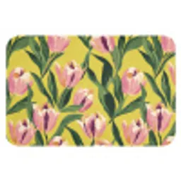 Tulpen - Botanisch - Geel Badmat klein 997 -3d
