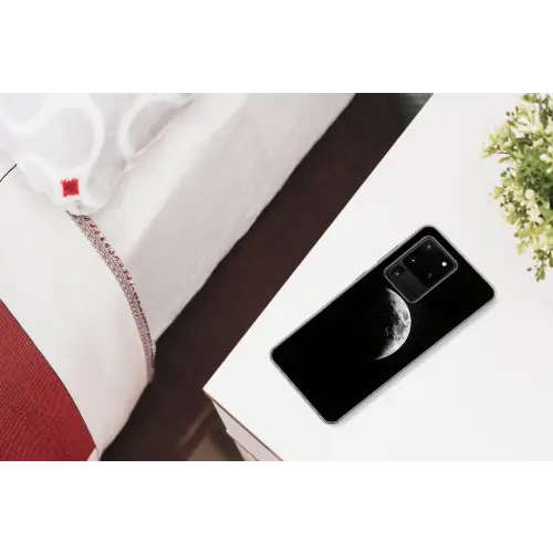 Maan - Hemel - Zwart - Schaduw Telefoonhoesje Samsung Galaxy S20 Ultra klein -kamerS20Ultra