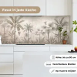 Jungle - Banenboom - Kolibrie - Beige keuken achterwand 2 middel -sfeer4_DE