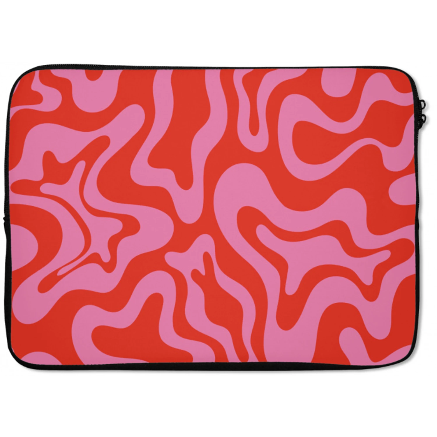 Abstract - Patroon - Rood - Roze - Minimalistisch laptophoes neopreen klein -zkaufland3dotto