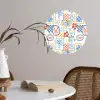 Zee - Sfeer - Tomaat -  Mozaïek Wandcirkel behangsticker klein 186 -sfeer3