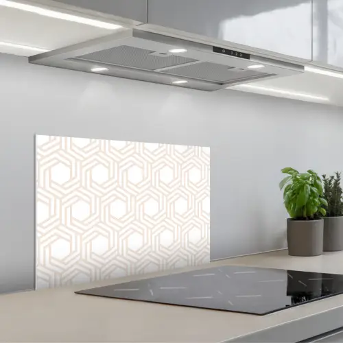 Design - Geometrie - Patroon keuken achterwand spatscherm klein 900 -3d_schuin