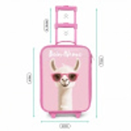 Lama - Wit - Zonnebril - Wimpers Kinderkoffer - Roze klein -productfoto_formaten