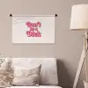 Tekst - Boodschap - Roze Wandkleed katoen klein -sfeer4