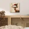 Kerst - Hert - Gewei - Rood aluminium wit klein -sfeer3