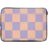 Schaakbord patroon - Paars - Roze - Blokjes laptophoes neopreen klein -zkaufland3dotto