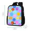 Vrolijk patroon van smileys Rugzak - Zwart middel -productfoto_formaten