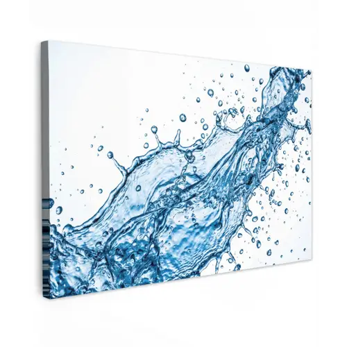 Spash - Water - Blauw canvas 2cm klein -z3d