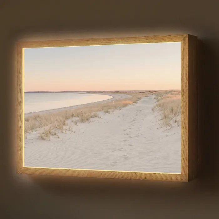 Kustlijn - Horizon - Hek Light Box met batterij (Wandlamp) middel -z3d_website