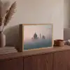 Moskee - Minaretten - mist - Islamitisch Light Box met batterij (Wandlamp) middel -sfeer2