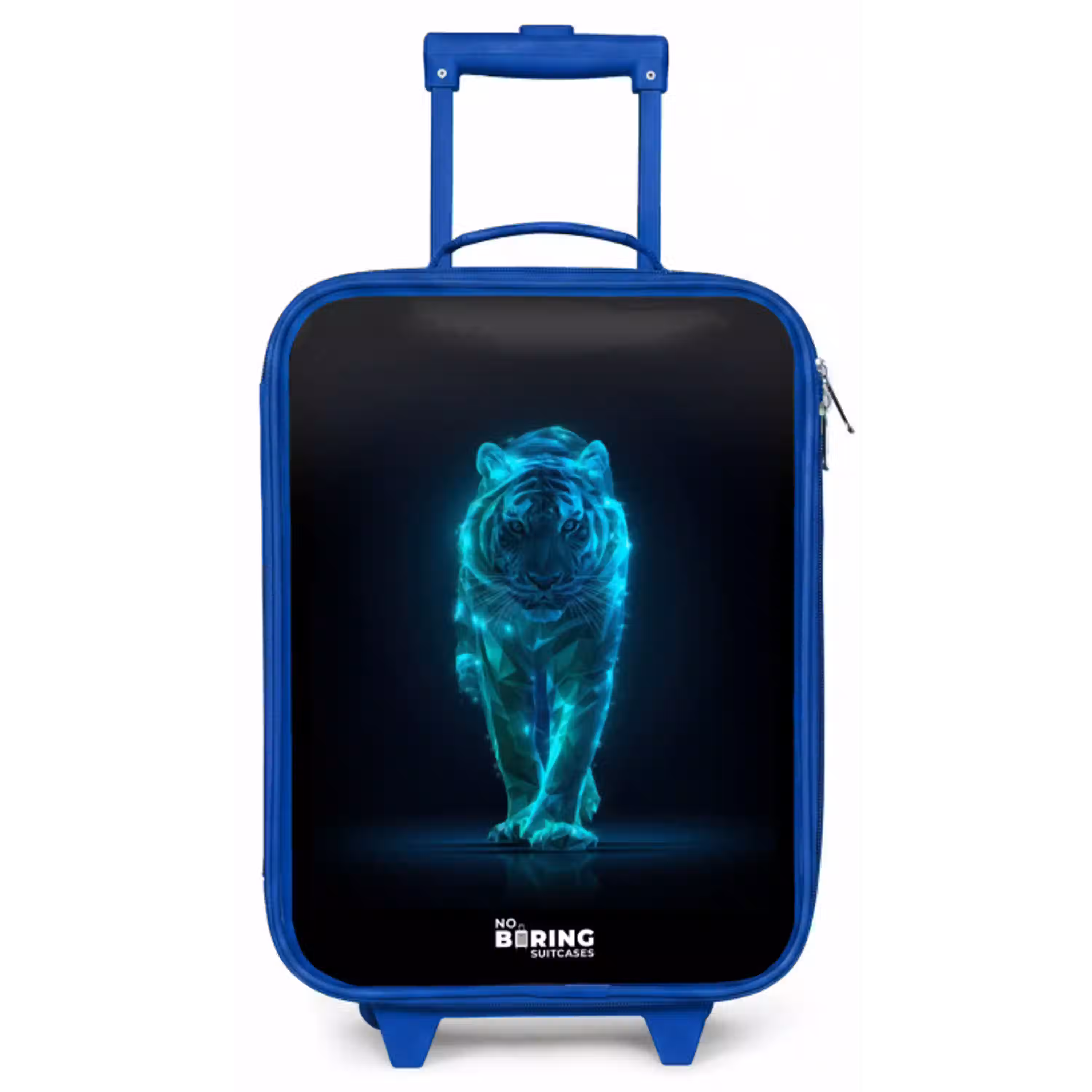 Gloeiende tijger in beweging Kinderkoffer - Blauw klein -zz3dotto