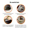 Doorkijk - Bloemen - Natuur - Zon - Pad Inductie beschermer vinyl 3mm klein -zzzzzzz-td-werking