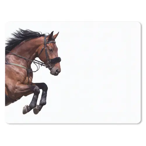 Paard - Springen - Modern muismat rubber klein -3d