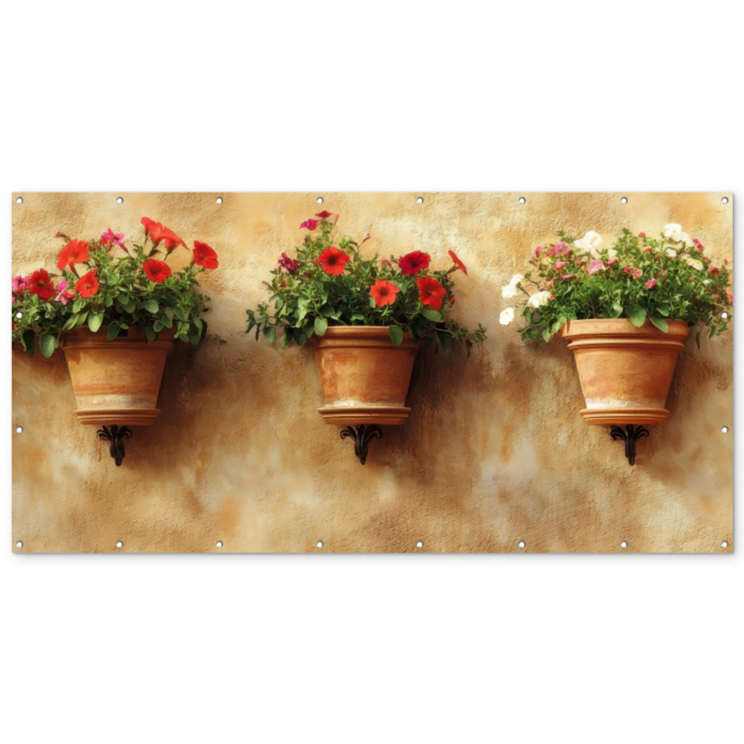 Bloempotten - Muur - Vintage Balkonbeschermer Duitsland klein -zz_3d