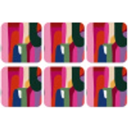 Kleurvakken - Recht - Rond - Abstract onderzetter kurk middel -zkaufland3dotto