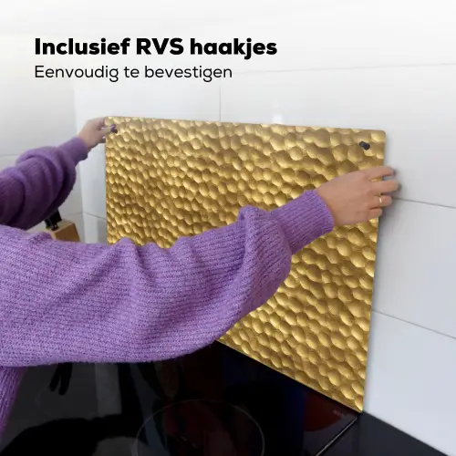 Metaal - Dynamisch - Goud Inductie beschemer met haakjes klein 777 -ky-ophangen-nl