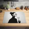 Vrouw - Champagne - Modern Inductie beschermer vinyl 3mm klein -sfeer5