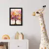 Aquarel - Boom - Kunst - Abstract fotolijst zwart zonder passe partout klein -usfeer4_kinderkamer