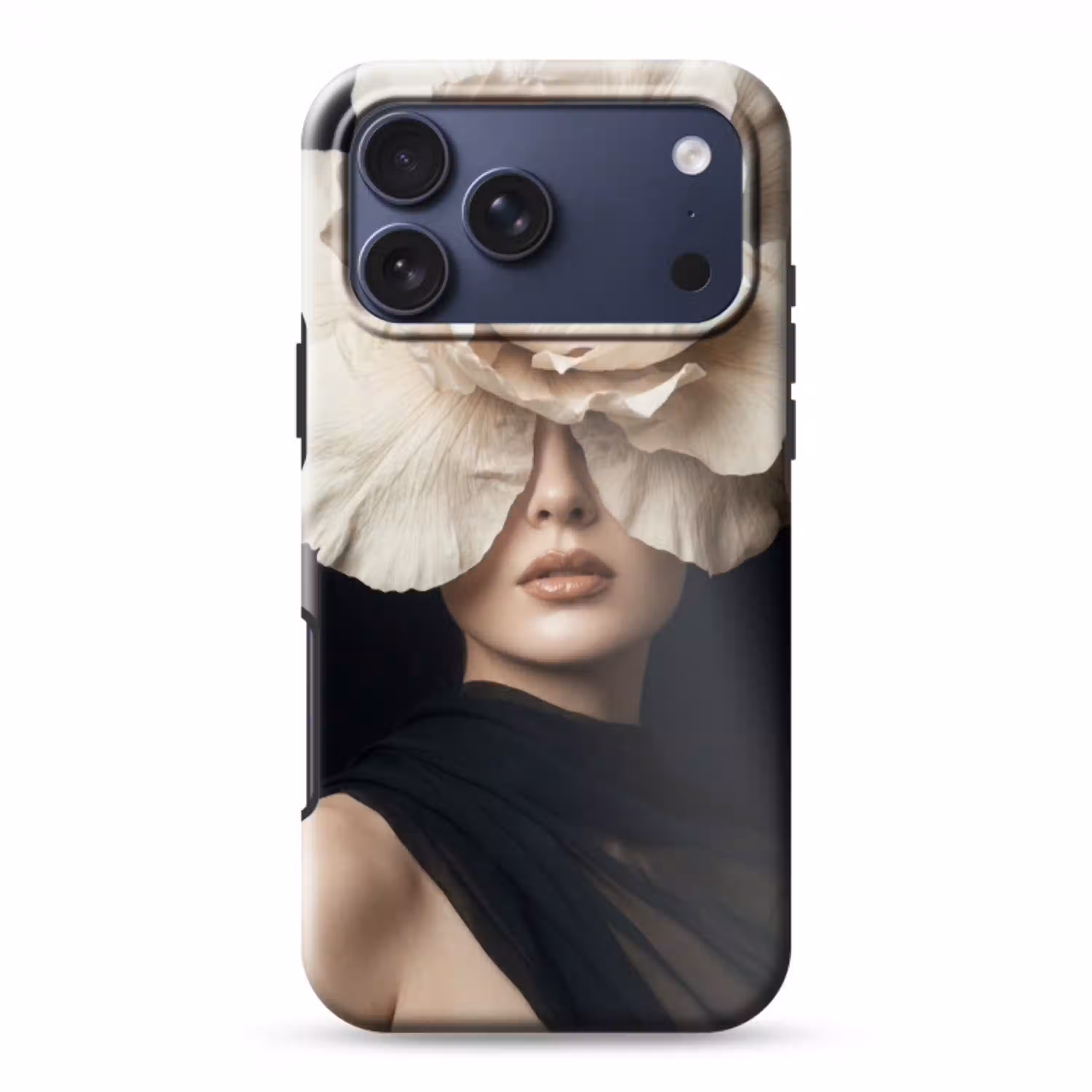 Roos - Tijdloos - Zwart Toughcase MagSafe Apple iPhone 17 Pro Max klein -3d