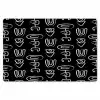 Penseel - Bogen - Lijnen - Wit Placemat vinyl groot 368 -zzsfeer1_Kitchenyeah-website