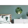 Jungle - Palmboom - Brug - Natuur - Planten Wandcirkel aluminium klein -slaapkamer