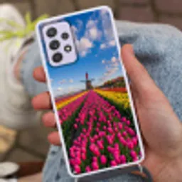 Tulpen - Holland - Molen - Kleurrijk Hoesje Samsung Galaxy A52 5G met koord klein -sfeer3